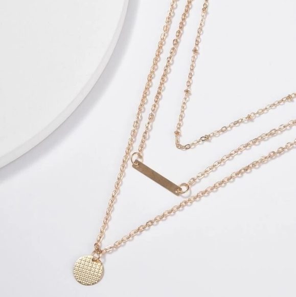 *Magdalena* Coin Layered Necklace - Picture 2 of 4